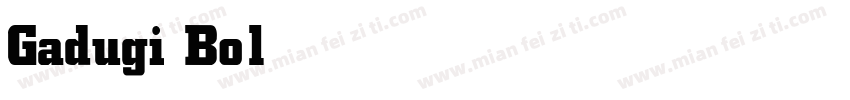 Gadugi Bold字体转换